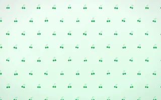 Sage Cherries — light green and white cute background