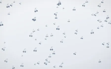 Slate Mist Cherries — light blue and white cute background