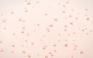 Sorbet Cherries II — light red, orange and white cute background, variation II