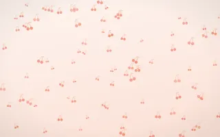 Sorbet Cherries III — light red, orange and white cute background, variation III