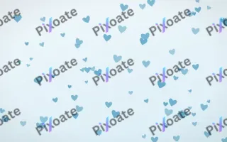Arctic Frost Hearts — light blue and white cute background