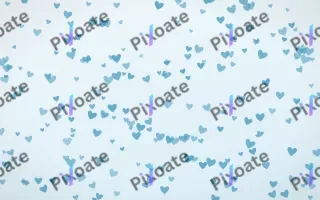 Arctic Frost Hearts Dense — light blue and white cute background