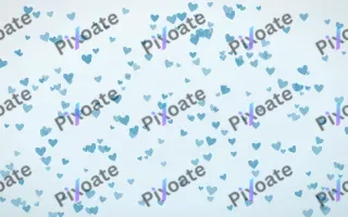 Arctic Frost Hearts Dense II — light blue and white cute background, variation II