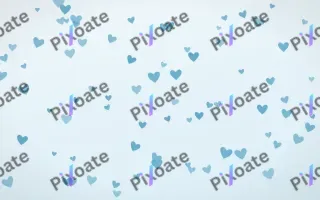Arctic Frost Hearts II — light blue and white cute background, variation II
