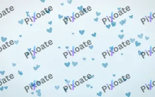 Arctic Frost Hearts III — light blue and white cute background, variation III