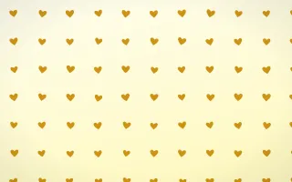 Butter Hearts — light brown, gold and white cute background
