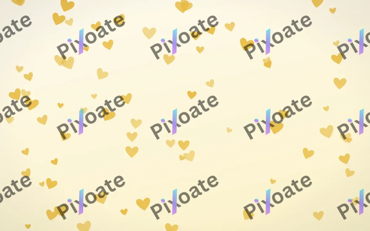 Buttercream Hearts — light gold, yellow and white cute background
