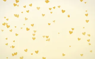 Buttercream Hearts — light gold, yellow and white cute background