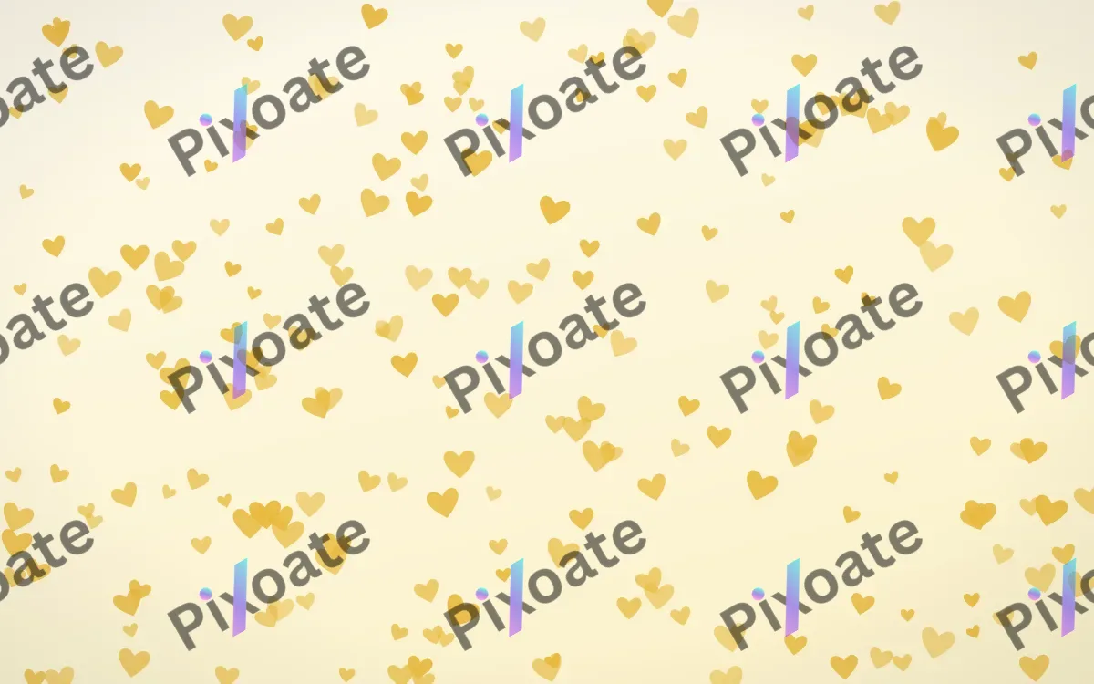 Buttercream Hearts Dense — light gold, yellow and white cute background