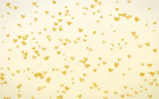 Buttercream Hearts Dense — light gold, yellow and white cute background