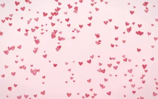 Cherry Soda Hearts Dense III — light red and white cute background, variation III