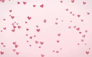 Cherry Soda Hearts II — light red and white cute background, variation II