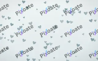 Coastal Fog Hearts II — light blue and white cute background, variation II