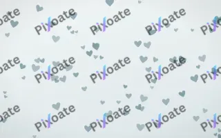 Coastal Fog Hearts III — light blue and white cute background, variation III