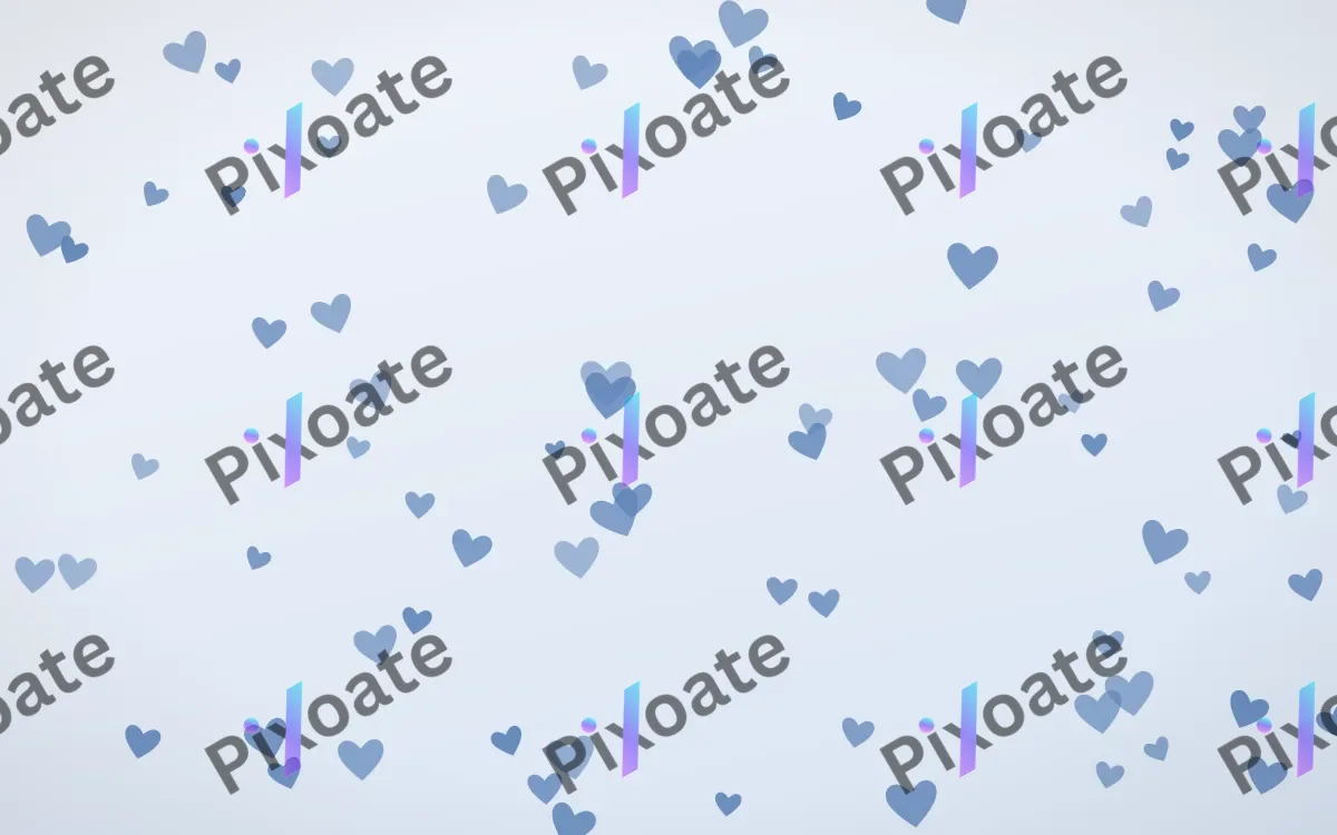 Denim Day Hearts — light blue and white cute background