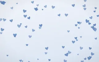Denim Day Hearts II — light blue and white cute background, variation II