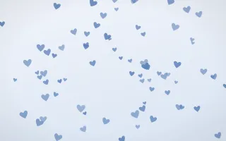 Denim Day Hearts III — light blue and white cute background, variation III
