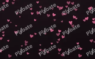 Flamingo Noir Hearts — dark pink and black cute background