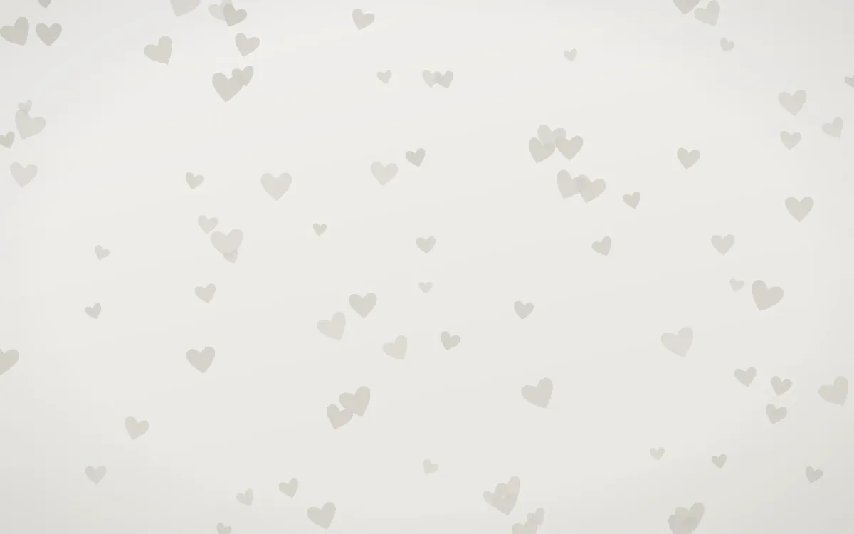 Fogline Hearts — light grey, orange and white cute background