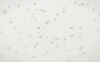 Fogline Hearts III — light grey, orange and white cute background, variation III