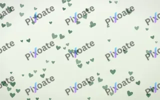 Forest Cream Hearts III — light green and white cute background, variation III