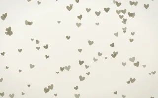 Fresh Linen Hearts — light yellow and white cute background