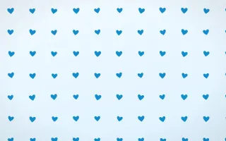 Ice Hearts — light blue and white cute background