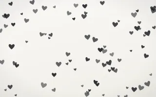 Inkline Hearts — light grey and white cute background