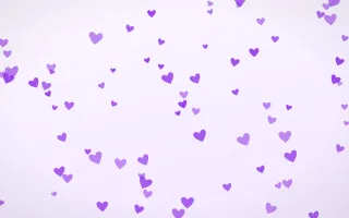 Lilac Hearts — light purple and white cute background