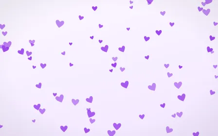 Lilac Hearts — light purple and white cute background