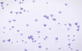 Lilac Frost Hearts — light blue and white cute background