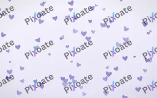 Lilac Frost Hearts III — light blue and white cute background, variation III