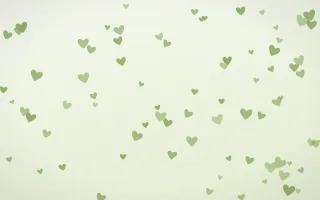 Matcha Latte Hearts — light green and white cute background