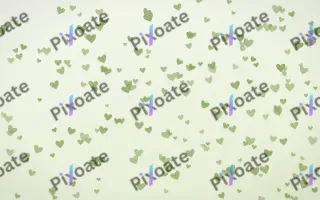 Matcha Latte Hearts Dense — light green and white cute background