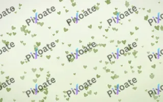 Matcha Latte Hearts Dense II — light green and white cute background, variation II