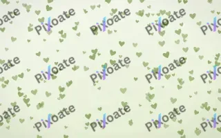 Matcha Latte Hearts Dense III — light green and white cute background, variation III