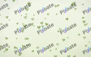 Matcha Latte Hearts II — light green and white cute background, variation II