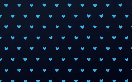 Midnight Hearts — dark blue cute background