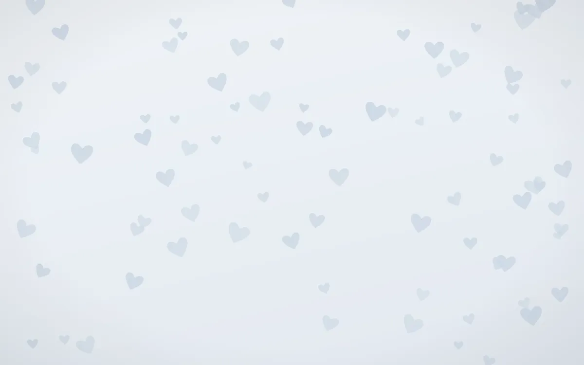 Mist Blue Hearts — light blue and white cute background