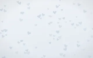 Mist Blue Hearts II — light blue and white cute background, variation II