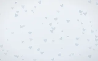 Mist Blue Hearts III — light blue and white cute background, variation III