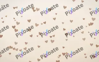 Mocha Milk Hearts — light orange and white cute background