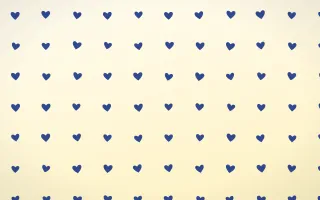 Navy Cream Hearts — light blue and white cute background