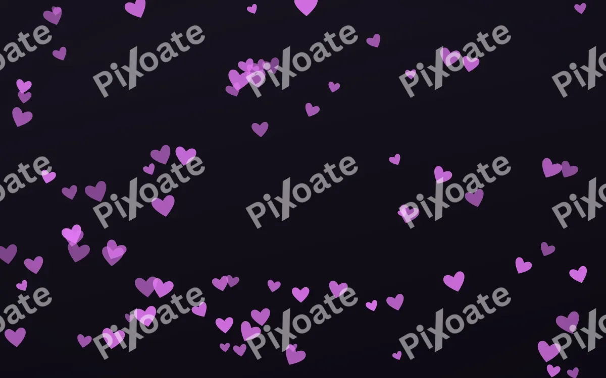 Neon Noir Hearts — dark purple, teal and black cute background