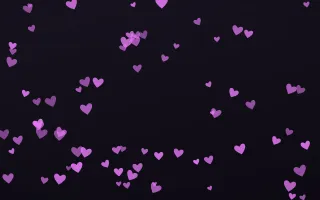 Neon Noir Hearts — dark purple, teal and black cute background