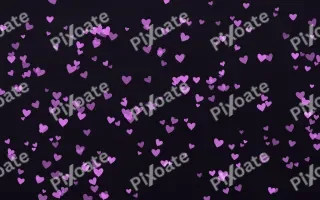 Neon Noir Hearts Dense — dark purple, teal and black cute background
