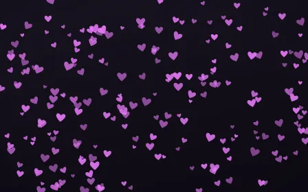 Neon Noir Hearts Dense — dark purple, teal and black cute background