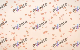 Peach Fuzz Hearts Dense — light orange and white cute background