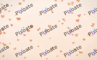 Peach Fuzz Hearts II — light orange and white cute background, variation II