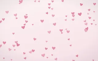 Rosewater Hearts — light pink and white cute background